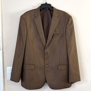 Caravelli Men's‎ Brown 2 Button Notch Lapel Blazer Size 42R